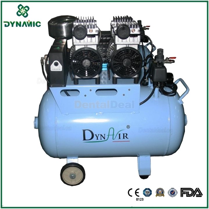 DYNAIR DA7002D 1100W/1.5HP Silent Oil Free Air Compressor with Air Dryer 207L/min